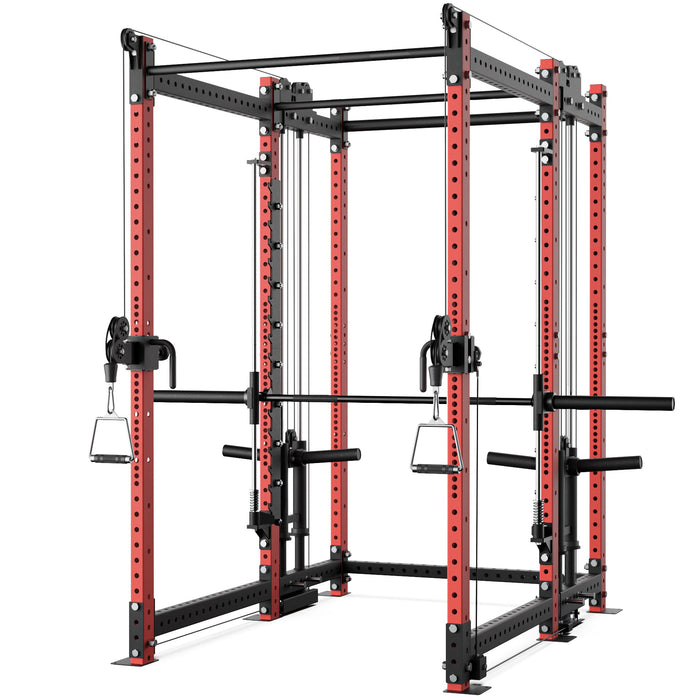 Synergee 2300 Series Power Cage with Plate Loaded Cable Cross Overs and Smith Machine