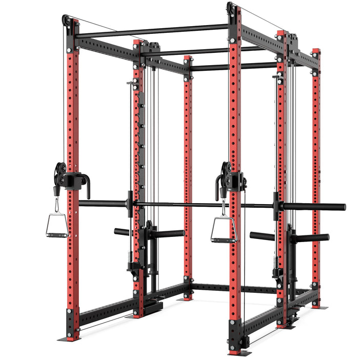 Synergee 2300 Series Power Cage with Plate Loaded Cable Cross Overs and Smith Machine