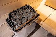 Harvia 4.5 KW KIP electric sauna heater (close-up, branded)