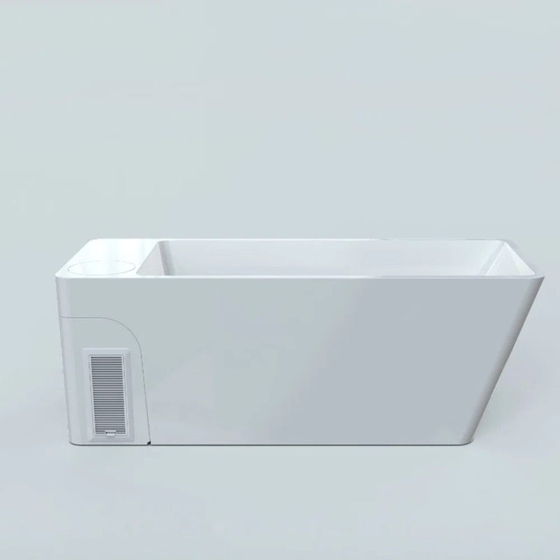 Orivon Frost cold plunge tub, White, side view