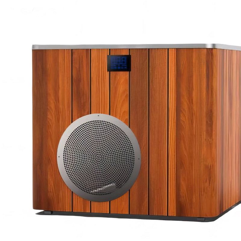 Orivon Frost cold plunge tub, Metallic, chiller side