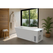 Orivon Frost cold plunge tub, White, indoor setting