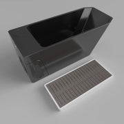 Orivon Frost cold plunge tub, Black, with cover