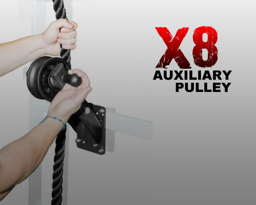 Marpo X8 Auxiliary Pulley mounted view