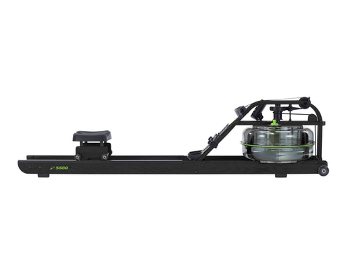 Dynamic Fluid Fitness S680 Timber rower, side view